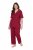 Ulla Popken 835397 Pidžama kratkih rukava s košuljnim ovratnikom Lila - Pidžame/Loungewear - 