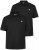 Men+ 258 Polo majica Crna 2 komada - Polo majice - Muške Polo Majice Veliki Brojevi