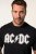JP1880 AC/DC Classic Logo Band T-Shirt Black - Majice Kratkih Rukava - Muške Majice Kratkih Rukava Veliki Brojevi 