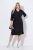 Ulla Popken 836514 Midi haljina s 3/4 rukavima Crna - Midi haljine - Ženske midi haljine plus size