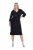 Ulla Popken 836514 Midi haljina s 3/4 rukavima Crna - Midi haljine - Ženske midi haljine plus size