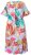 Ulla Popken 836746 Cvjetna midi haljina s volanima Svijetloplava - Midi haljine - Ženske midi haljine plus size