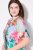 Ulla Popken 836746 Cvjetna midi haljina s volanima Svijetloplava - Midi haljine - Ženske midi haljine plus size