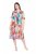 Ulla Popken 836746 Cvjetna midi haljina s volanima Svijetloplava - Midi haljine - Ženske midi haljine plus size