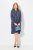 Ulla Popken 837069 Cvjetna haljina Tamnoplava - Midi haljine - Ženske midi haljine plus size