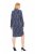 Ulla Popken 837069 Cvjetna haljina Tamnoplava - Midi haljine - Ženske midi haljine plus size
