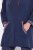 Ulla Popken 837190 Kućni pončo s kapuljačom Tamnoljubičasta - Pidžame/Loungewear - 