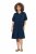 Ulla Popken 838567 Haljina kratkih rukava Višebojna - Midi haljine - Ženske midi haljine plus size