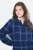 Ulla Popken 840929 Karirana haljina Tamnoplava - Midi haljine - Ženske midi haljine plus size