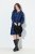 Ulla Popken 840929 Karirana haljina Tamnoplava - Midi haljine - Ženske midi haljine plus size