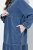 Ulla Popken 840972 Sportska haljina s volanima Indigo - Haljine od trenirke - 