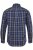 JP1880 Checked Shirt Long Sleeve Kent Collar Anthracite - Košulje - Muške Košulje Veliki Brojevi