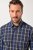 JP1880 Checked Shirt Long Sleeve Kent Collar Anthracite - Košulje - Muške Košulje Veliki Brojevi