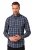 JP1880 Checked Shirt Long Sleeve Kent Collar Anthracite - Košulje - Muške Košulje Veliki Brojevi