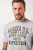 JP1880 T-shirt Short Sleeve Chest Print Grey Melange - Majice Kratkih Rukava - Muške Majice Kratkih Rukava Veliki Brojevi 