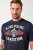JP1880 T-Shirt Short Sleeve Chest Print Navy - Majice Kratkih Rukava - Muške Majice Kratkih Rukava Veliki Brojevi 