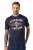 JP1880 T-Shirt Short Sleeve Chest Print Navy - Majice Kratkih Rukava - Muške Majice Kratkih Rukava Veliki Brojevi 