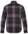 JP1880 Shirt Flannel Long Sleeve Dark Brown - Košulje - Muške Košulje Veliki Brojevi
