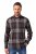 JP1880 Shirt Flannel Long Sleeve Dark Brown - Košulje - Muške Košulje Veliki Brojevi