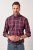 JP1880 Checked Shirt Long Sleeve Red - Košulje - Muške Košulje Veliki Brojevi