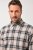 JP1880 Checked Flannel Shirt Long Sleeve Dark Dusty Pink - Košulje - Muške Košulje Veliki Brojevi