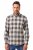 JP1880 Checked Flannel Shirt Long Sleeve Dark Dusty Pink - Košulje - Muške Košulje Veliki Brojevi