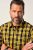 JP1880 Checked Shirt Long Sleeve Kent Collar Curry - Košulje - Muške Košulje Veliki Brojevi
