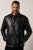 JP1880 Leather Jacket Finest Lamb Nappa Black - Jakne - Muške Jakne Veliki Brojevi