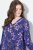 Ulla Popken 841873 Cvjetna midi haljina Tamnoplava - Midi haljine - Ženske midi haljine plus size