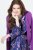 Ulla Popken 841873 Cvjetna midi haljina Tamnoplava - Midi haljine - Ženske midi haljine plus size