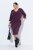 Ulla Popken 841952 Sportska haljina s 3/4 rukavima Boja šljive - Midi haljine - Ženske midi haljine plus size