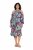 Ulla Popken 842471 Uzorkovana midi haljina Tamnoplava - Midi haljine - Ženske midi haljine plus size