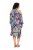 Ulla Popken 842471 Uzorkovana midi haljina Tamnoplava - Midi haljine - Ženske midi haljine plus size