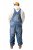 JP1880 842648 Traper treger hlače širokog kroja Denim plava - Traperice & hlače - Muške Traperice i Hlače Veliki Brojevi