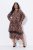Ulla Popken 842979 Haljina sa životinjskim uzorkom Smeđa - Midi haljine - Ženske midi haljine plus size