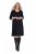 Ulla Popken 843326 Sportska haljina s 3/4 rukavima Crna - Haljine od trenirke - 