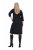 Ulla Popken 843326 Sportska haljina s 3/4 rukavima Crna - Haljine od trenirke - 