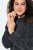 Ulla Popken 843592 Haljina dugih rukava Antracit - Pletene haljine - 