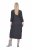 Ulla Popken 843595 Haljina na preklop s 3/4 rukavima Siva melange - Midi haljine - Ženske midi haljine plus size