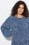 Ulla Popken 844594 Cvjetna midi haljina Tamnoplava - Midi haljine - Ženske midi haljine plus size