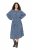 Ulla Popken 844594 Cvjetna midi haljina Tamnoplava - Midi haljine - Ženske midi haljine plus size