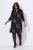 Ulla Popken 844739 Haljina s 3/4 rukavima Crna - Midi haljine - Ženske midi haljine plus size