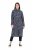 Ulla Popken 844993 Uzorkovana sportska haljina Tamnoplava - Haljine od trenirke - 