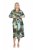 Ulla Popken 845122 Uzorkovana midi haljina s džepovima Tirkizna - Midi haljine - Ženske midi haljine plus size