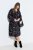 Ulla Popken 845287 Uzorkovana midi haljina Crna - Midi haljine - Ženske midi haljine plus size