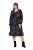 Ulla Popken 845287 Uzorkovana midi haljina Crna - Midi haljine - Ženske midi haljine plus size
