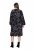 Ulla Popken 845287 Uzorkovana midi haljina Crna - Midi haljine - Ženske midi haljine plus size