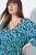 Ulla Popken 845360 Uzorkovana midi haljina Svijetloplava - Midi haljine - Ženske midi haljine plus size
