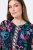 Ulla Popken 845649 Cvjetna šifonska haljina Tamnoplava - Midi haljine - Ženske midi haljine plus size