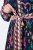 Ulla Popken 845649 Cvjetna šifonska haljina Tamnoplava - Midi haljine - Ženske midi haljine plus size
